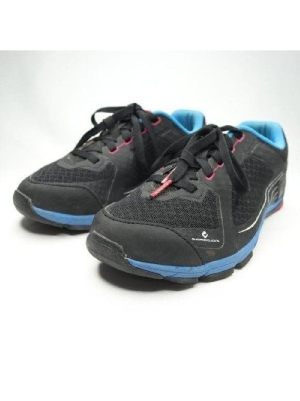 Shimano Click'r CW41 Women's Size 9.5 Black Blue Commuter Lace Up Cycling Shoes